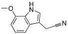 (7-methoxy-1H-indol-3-yl)acetonitrile Struktur