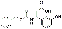 3-{[(benzyloxy)carbonyl]amino}-3-(3-hydroxyphenyl)propanoic acid Struktur