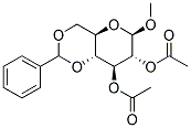 Methyl 4,6-O-Benzylidene-2,3-di-O-acetyl beta-D-glucopyranoside Struktur