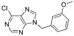 6-chloro-9-(3-methoxybenzyl)-9H-purine Struktur