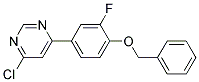 4-(4-Benzyloxy-3-fluoro-phenyl)-6-chloro-pyrimidine Struktur