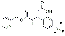 3-{[(benzyloxy)carbonyl]amino}-3-[4-(trifluoromethyl)phenyl]propanoic acid Struktur