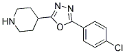 4-[5-(4-chlorophenyl)-1,3,4-oxadiazol-2-yl]piperidine Struktur