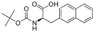 (2R)-2-[(tert-butoxycarbonyl)amino]-3-naphthalen-2-ylpropanoic acid Struktur