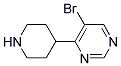 5-bromo-4-piperidin-4-ylpyrimidine Struktur