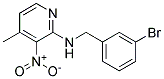 (3-Bromo-benzyl)-(4-methyl-3-nitro-pyridin-2-yl)-amine Struktur