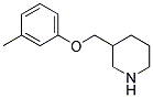 3-m-Tolyloxymethyl-piperidine Struktur