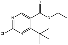 ethyl 4-tert-butyl-2-chloropyrimidine-5-carboxylate Struktur