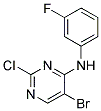 5-bromo-2-chloro-N-(3-fluorophenyl)pyrimidin-4-amine Struktur