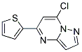 7-chloro-5-thiophen-2-ylpyrazolo[1,5-a]pyrimidine Struktur