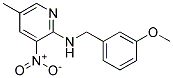 (3-Methoxy-benzyl)-(5-methyl-3-nitro-pyridin-2-yl)-amine Struktur