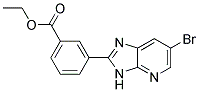 ethyl 3-(6-bromo-3H-imidazo[4,5-b]pyridin-2-yl)benzoate Struktur