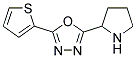 2-pyrrolidin-2-yl-5-thiophen-2-yl-1,3,4-oxadiazole Struktur