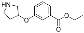 3-(Pyrrolidin-3-yloxy)-benzoic acid ethyl ester Struktur