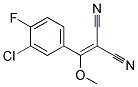 [(3-chloro-4-fluorophenyl)(methoxy)methylidene]propanedinitrile Struktur