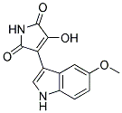 3-hydroxy-4-(5-methoxy-1H-indol-3-yl)-1H-pyrrole-2,5-dione Struktur