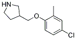 3-(4-Chloro-2-methyl-phenoxymethyl)-pyrrolidine Struktur