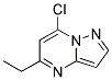 7-chloro-5-ethylpyrazolo[1,5-a]pyrimidine Struktur