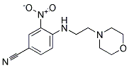 4-(2-Morpholin-4-yl-ethylamino)-3-nitro-benzonitrile Struktur