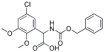 {[(benzyloxy)carbonyl]amino}(5-chloro-2,3-dimethoxyphenyl)acetic acid Struktur