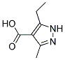 5-ethyl-3-methyl-1H-pyrazole-4-carboxylic acid Struktur