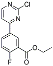 5-(2-Chloro-pyrimidin-4-yl)-2-fluoro-benzoic acid ethyl ester Struktur