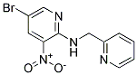 (5-Bromo-3-nitro-pyridin-2-yl)-pyridin-2-ylmethyl-amine Struktur