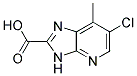 6- chloro -7-methyl-3H-imidazo[4,5-b]pyridine-2-carboxylic acid Struktur