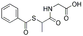 N-(2-BENZOYLMERCAPTOPROPIONYL)GLYCINE Struktur