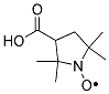 (+)-3-CARBOXY-2,2,5,5-TETRAMETHYLPYRROLIDINYL-1-OXYL Struktur