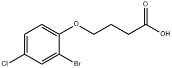 4-(2-BROMO-4-CHLOROPHENOXY)BUTANOIC ACID Struktur