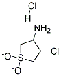 (4-CHLORO-1,1-DIOXIDOTETRAHYDRO-3-THIENYL)AMINE HYDROCHLORIDE Struktur