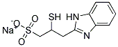 3-(BENZIMIDAZOLYL-2-MERCAPTO)PROPANE SULFONIC ACID SODIUM SALT Struktur