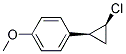 CIS-4-(2-CHLOROCYCLOPROPYL) ANISOLE Struktur