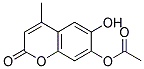 7-Acetoxy-6-hydroxy-4-methylcoumarin Struktur