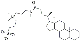 3-[(3-Cholamidopropyl)dimethylammonio]-1-propanesulfonate, inner salt Struktur