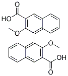 (R)-2,2'-DIMETHOXY-1,1'-BINAPHTHALENE-3,3'-DICARBOXYLICACID Struktur