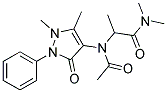 2-(N-(2,3-DIMETHYL-5-OXO-1-PHENYL-3-PYRAZOLIN-4-YL)ACETAMIDO)-N,N-DIMETHYLPROPIONAMIDE Struktur