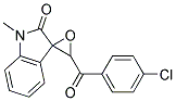 3'-(P-CHLOROBENZOYL)-1-METHYLSPIRO(INDOLINE-3,2'-OXIRAN)-2-ONE Struktur