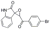 3'-(P-BROMOBENZOYL)SPIRO(INDOLINE-3,2'-OXIRAN)-2-ONE Struktur