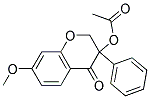 3-ACETOXY-7-METHOXY-3-PHENYL-4-CHROMANONE Struktur