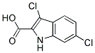 3,6-DICHLORO-2-INDOLECARBOXYLICACID Struktur