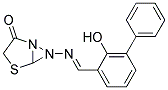 3-PHENYL-2-SALICYLIDENEHYDRAZONO-4-THIAZOLIDINONE Struktur