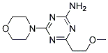 4-(2-METHOXYETHYL)-6-MORPHOLINO-1,3,5-TRIAZIN-2-AMINE Struktur