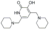 3-HYDROXY-4,6-BIS(PIPERIDINOMETHYL)-2(1H)-PYRIDINONE Struktur