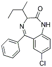 3-SEC-BUTYL-7-CHLORO-5-PHENYL-1,3-DIHYDRO-1,4-BENZODIAZEPIN-2-ONE Struktur