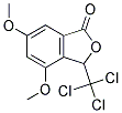 4,6-DIMETHOXY-3-(TRICHLOROMETHYL)PHTHALIDE Struktur