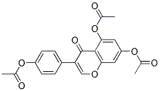 5,7-DIACETOXY-3-(P-ACETOXYPHENYL)-4H-CHROMEN-4-ONE Struktur