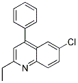 6-CHLORO-2-ETHYL-4-PHENYLQUINOLINE Struktur