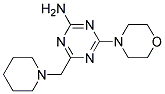 4-MORPHOLINO-6-PIPERIDINOMETHYL-1,3,5-TRIAZIN-2-AMINE Struktur